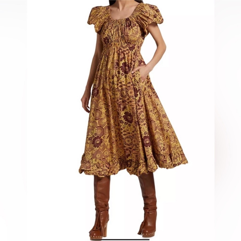 ULLA JOHNSON Nanette Midi-Dress Sz 6